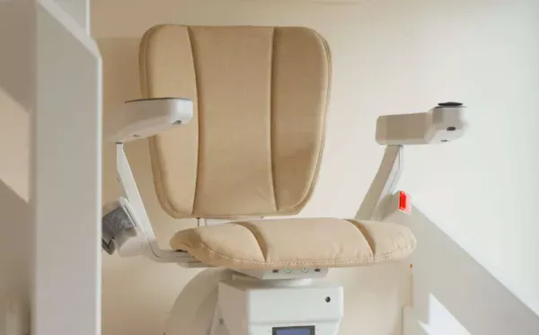 Slimline stairlift on a narrow staircase