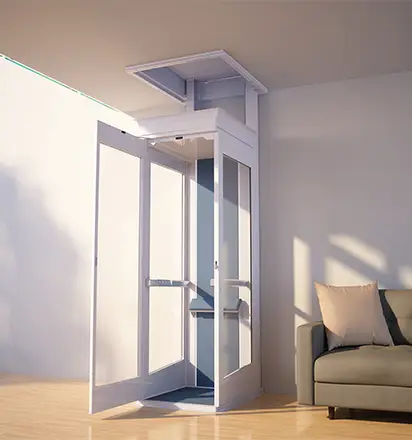 Through floor home lifts