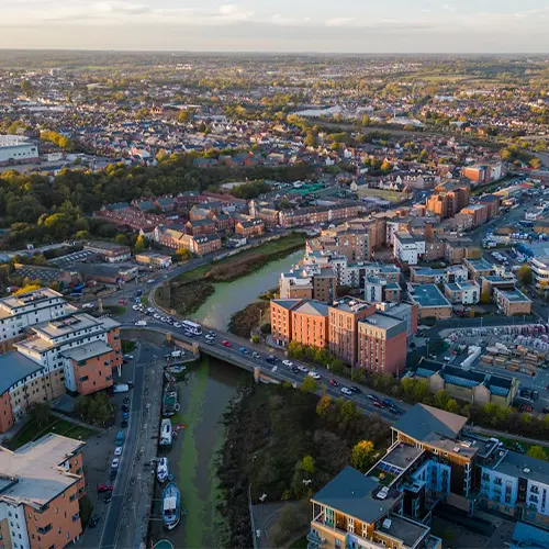 stairlifts in essex 3 an aeriel view of colchester
