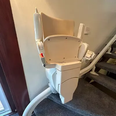 stairlifts in essex a curved stairlift we installed in colchester